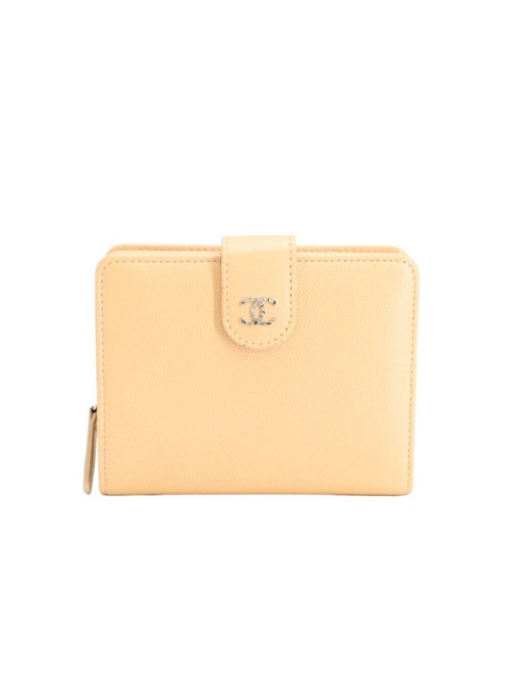 Chanel Compact Wallet Beige